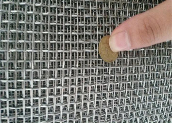 Crimped Decorative Metal 8 Gauge Facade Mesh For Curtain Wall