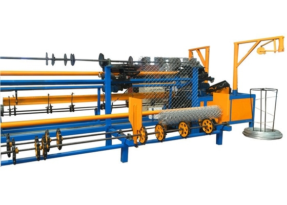 Single Wire Chain Link Fencing Wire Making Machine , Fence Mesh Welding Machine